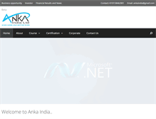 Tablet Screenshot of ankaindia.com